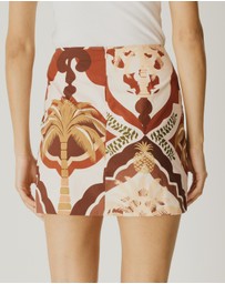 Atmos&Here - Palmer Printed Mini Skirt