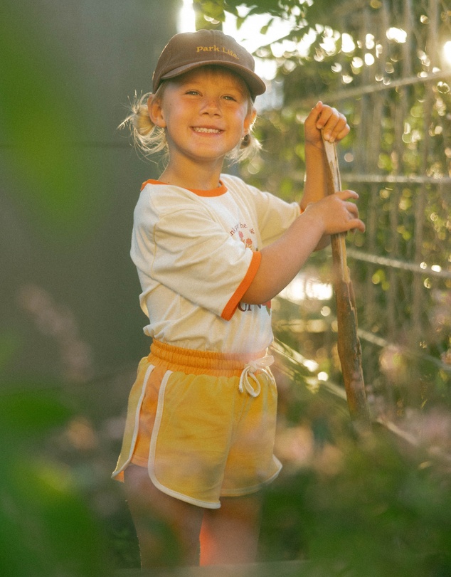 Banabae - Retro Sports Shorts - Yellow
