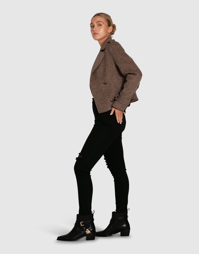 Belle & Bloom - Better Off Military Peacoat