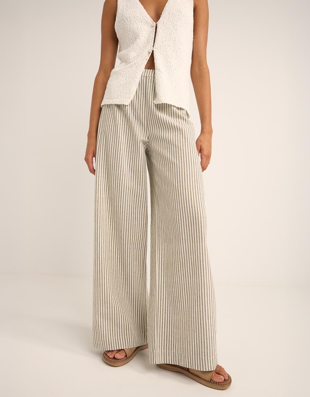Rhythm - Valley Stripe Wide Leg Pants - Iconic Exclusive