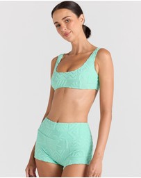 Poolside Paradiso - Mai Tai Shorty Bikini Bottom -Mint