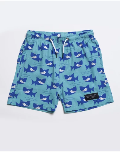 Vacancy Co - Smiley Shark Swim Short - Youth