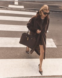 ENA PELLY - Nova Longline Faux Fur Jacket