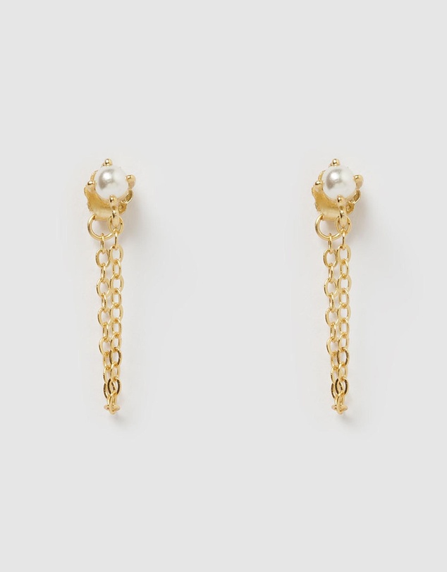 Izoa - Savannah Chain Drop Earrings