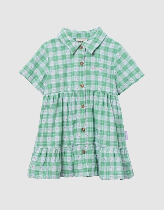 Goldie + Ace - Collared Tiered Dress - Babies-Kids