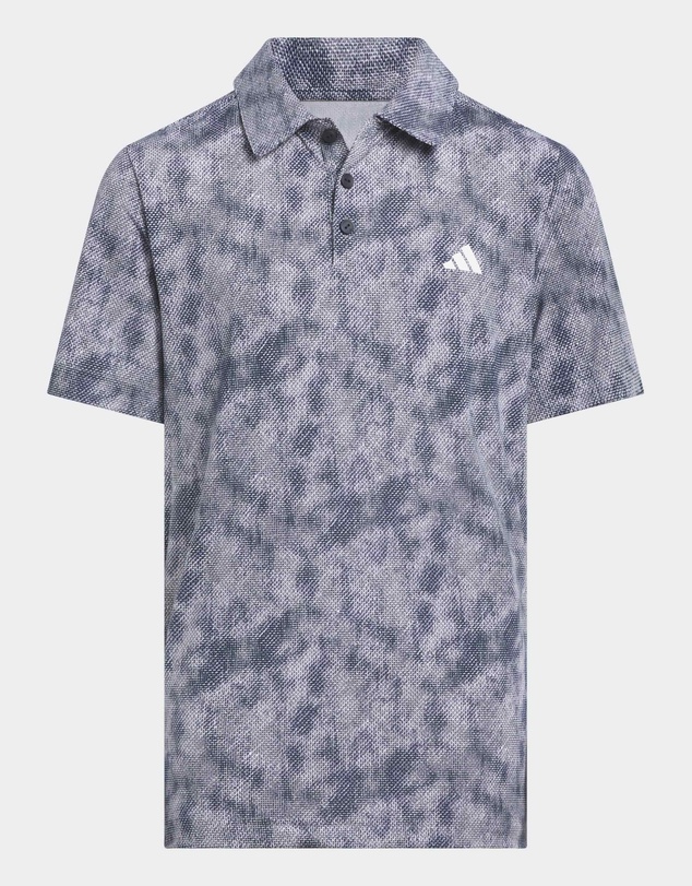 adidas Performance - Performance Textured Print Polo Shirt Kids