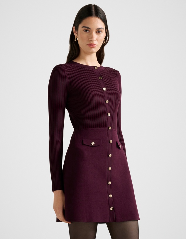 Forever New - Issie Long Sleeves Knitted Mini Dress