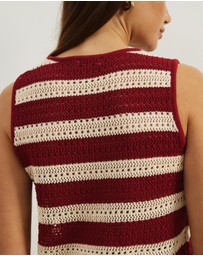 Atmos&Here - Reena Stripe Knitted Shorts