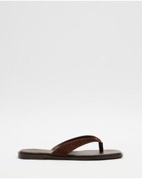 AERE - Flat Suede Thongs