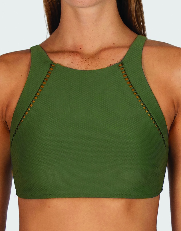 Baku Swimwear - Rococco High Neck Bikini Bra Top