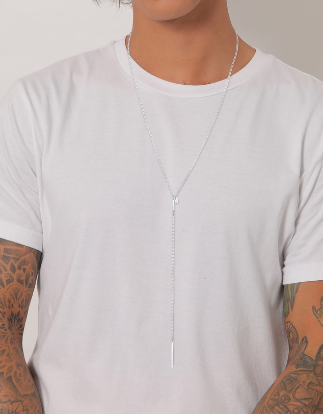 Kuzzoi - ICONIC EXCLUSIVE - Y-Curb Chain Necklace in 925 Sterling Silver