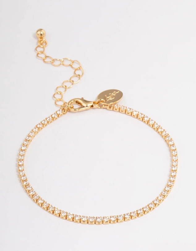 Lovisa - Gold Plated Small Round Tennis Bracelet
