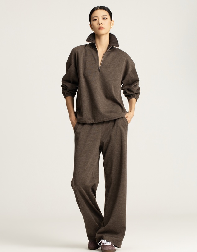 IDA+S - Reina Merino Wool Quarter-Zip Pullover