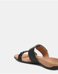Vionic - Jeanne Slide - Black Leather