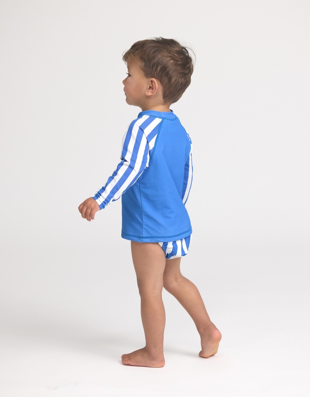 Crywolf - BABY RASH VEST Deep Sea Stripe
