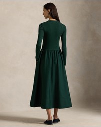 Polo Ralph Lauren - Cotton Long-Sleeve Dress - ICONIC EXCLUSIVE