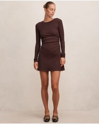 Forever New - Ash Long Sleeves Ribbed Mini Dress