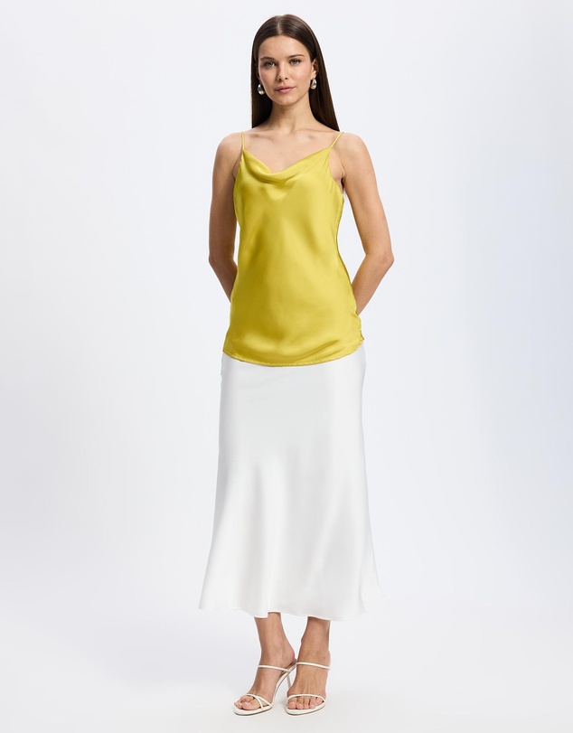 Mossée - Harper Cowl Neck Silk Top