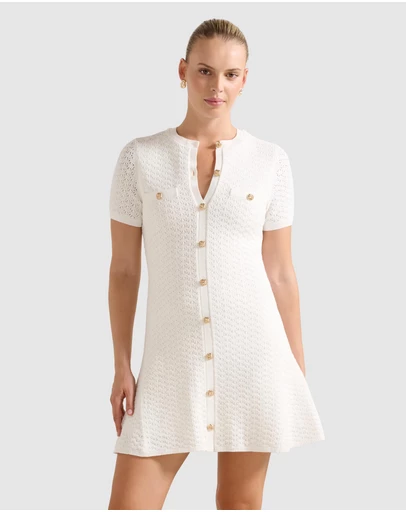 Forever New - Rosa Stitched Interest Knitted Mini Dress