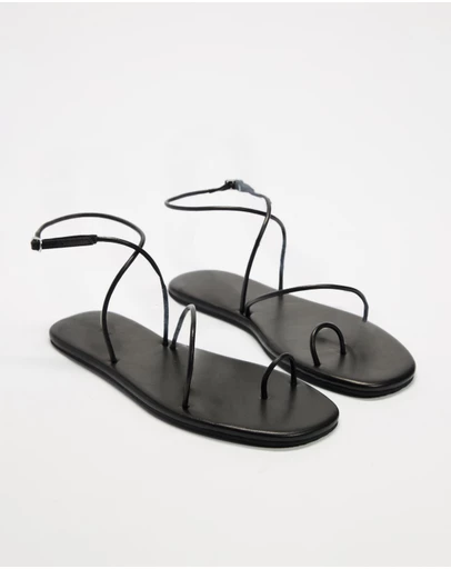 AERE - Freya Strappy Leather Sandals - Women's
