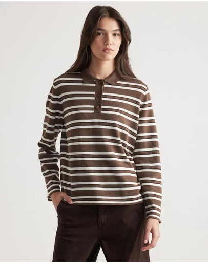 Decjuba - Nia Long-Sleeve Knit Polo