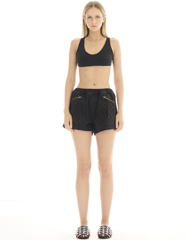 THE TALES - Hailey Pull On Denim Sports Shorts