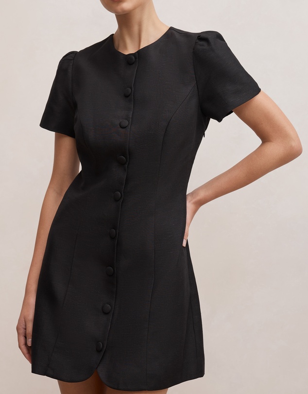 Forever New - Elinda Button Up Linen Mini Dress