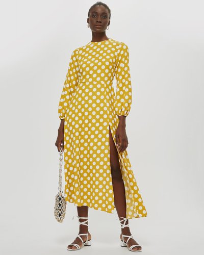 Polka Spot Midi Dress