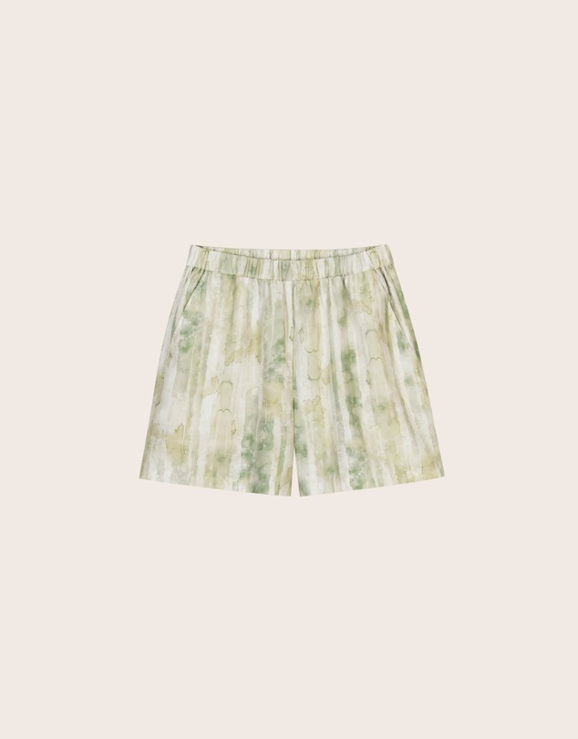 IDA+S - Riley Agave Green High Waisted Shorts