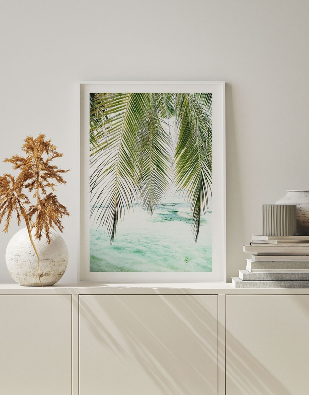 Olive et Oriel - Seaside Palm Art Print