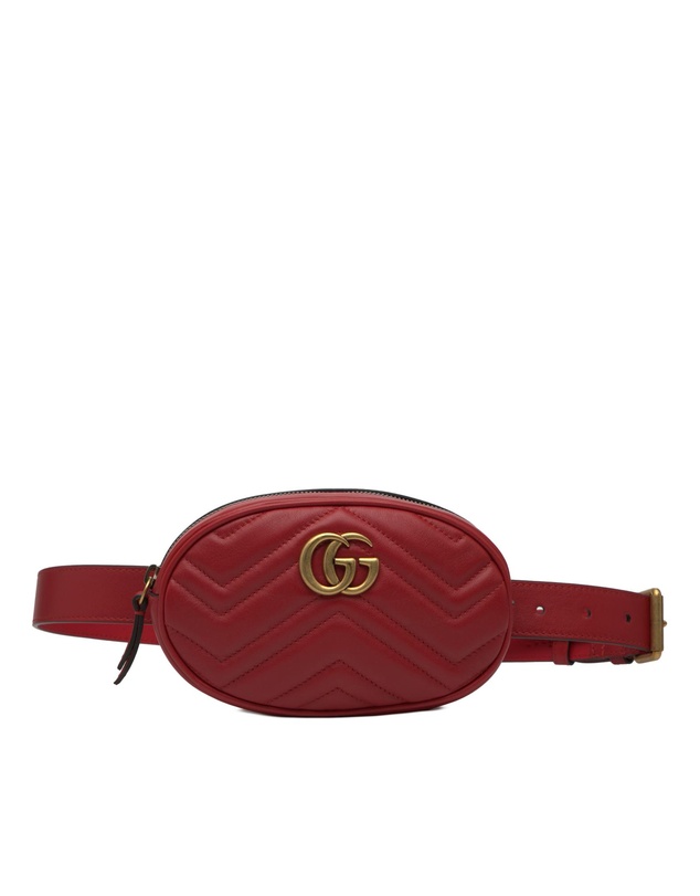 Pre-Loved by Azura Reborn - Pre-Loved GG Marmont Matelasse Leather Belt Bag