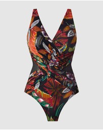 Miraclesuit Swimwear  - Pluma Orla Crossover Draped Shaping Swimsuit