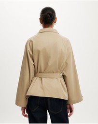 Cotton On - Harlow Funnel Neck Cropped Trench