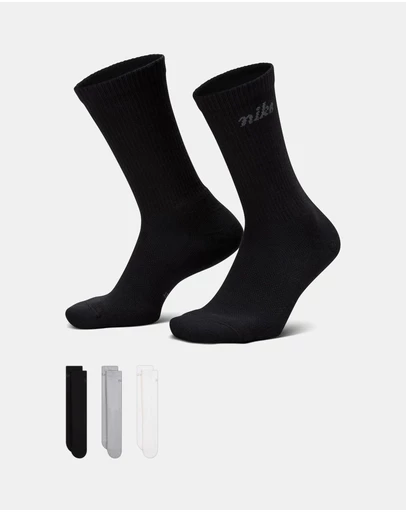 Nike - 3-Pack Everyday Elevated Crew Socks