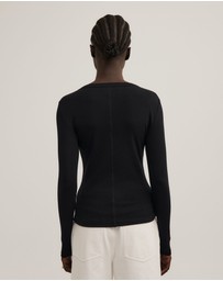 Witchery - Crew Rib Long Sleeve Top