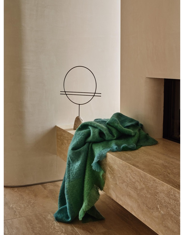 St Albans - Mohair Emerald Throw
