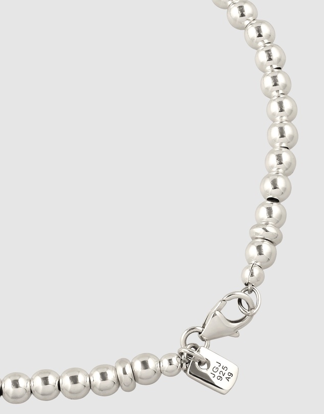 Kuzzoi - ICONIC EXCLUSIVE - Silver Bead Bracelet in 925 Sterling Silver