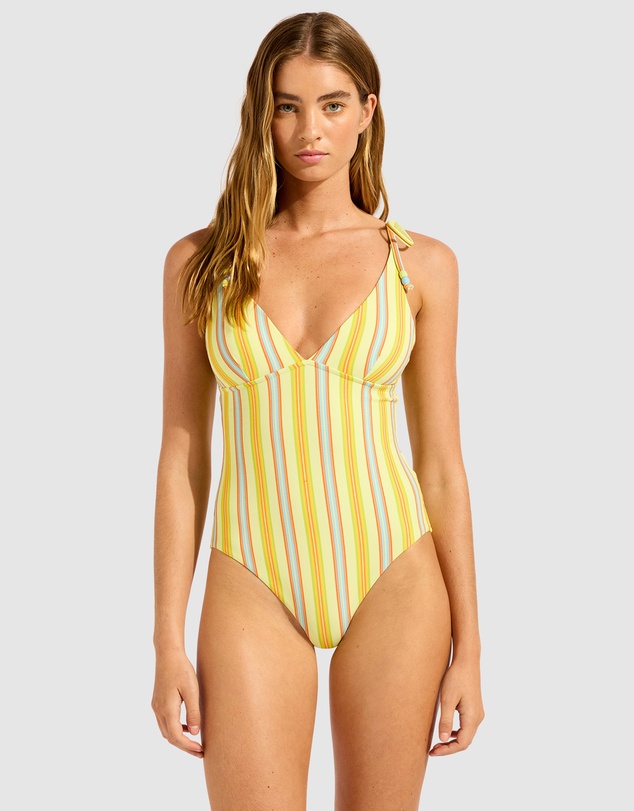 Seafolly - Positano V Neck One Piece Swimsuit