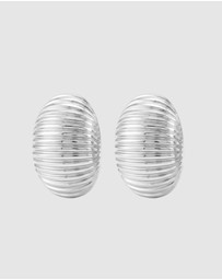 HOUSE OF SLANI - Silver Zoe Statement Earrings