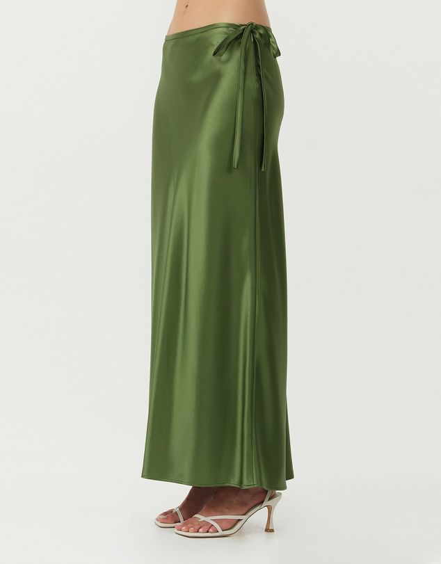 Third Form - Satin Bias Tie Side Skirt
