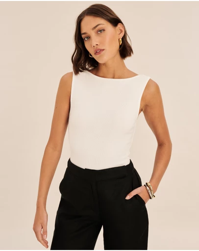 AERE - Organic Cotton Boat Neck Tank