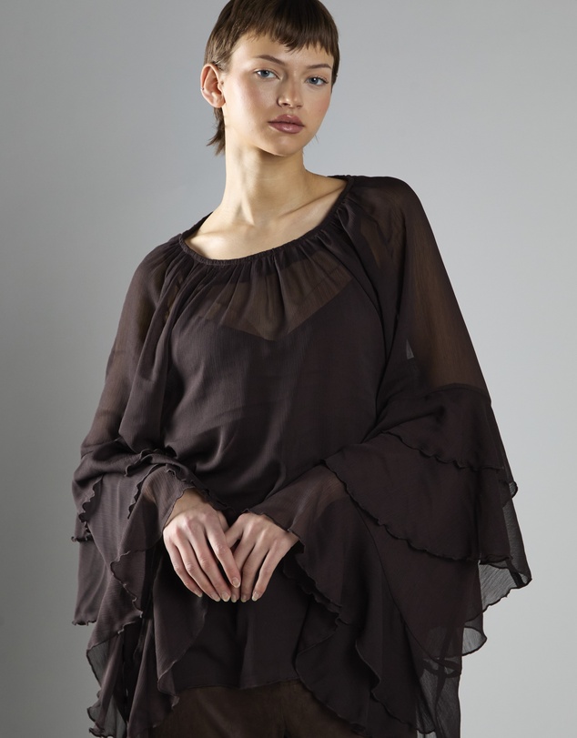 Glamorous - Multi Ruffle Long Sleeve Top