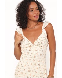 Petal & Pup - Sansa Midi Dress - Yellow Floral