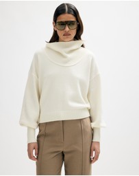 Minima Esenciales - Rian Wool Cashmere Funnel Neck Jumper