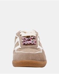 Steve Madden - Augustina Taupe/White Sneakers