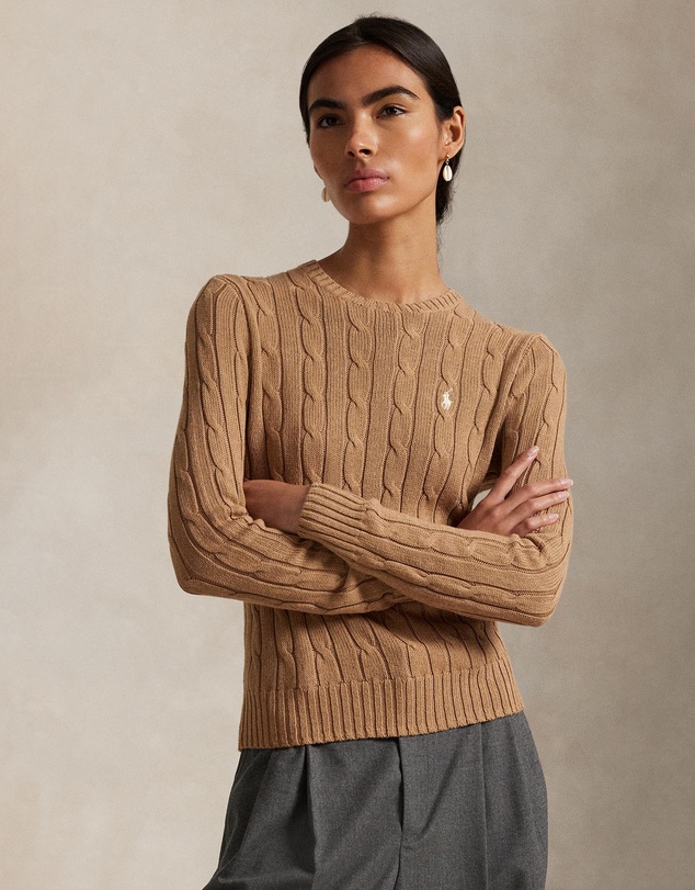 Polo Ralph Lauren - Cable-Knit Cotton Crewneck Sweater