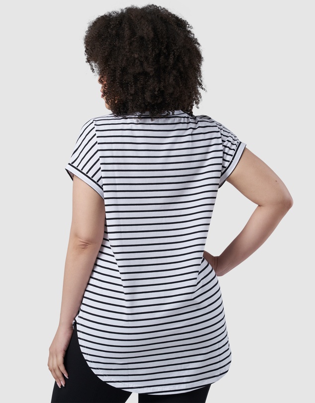 Indigo Tonic - Lauren Longline Stripe Tee