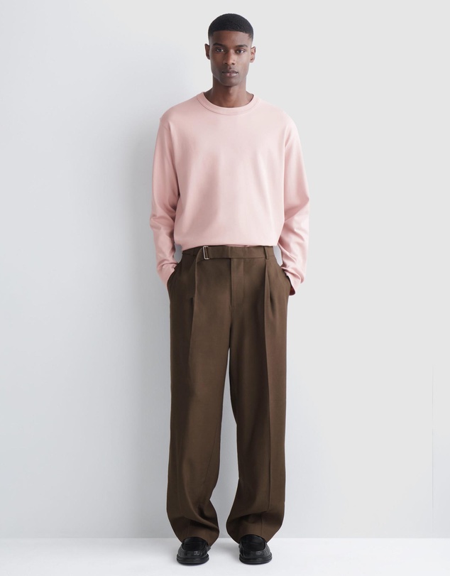 COS - Relaxed Jersey Interlock LS T-Shirt