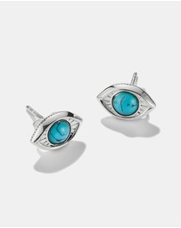 THOMAS SABO - THOMAS SABO Turquoise Eye Stud Earrings Silver
