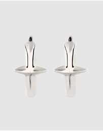 Kuzzoi - ICONIC EXCLUSIVE - Earrings Male Creole Star 925 Sterling Silver